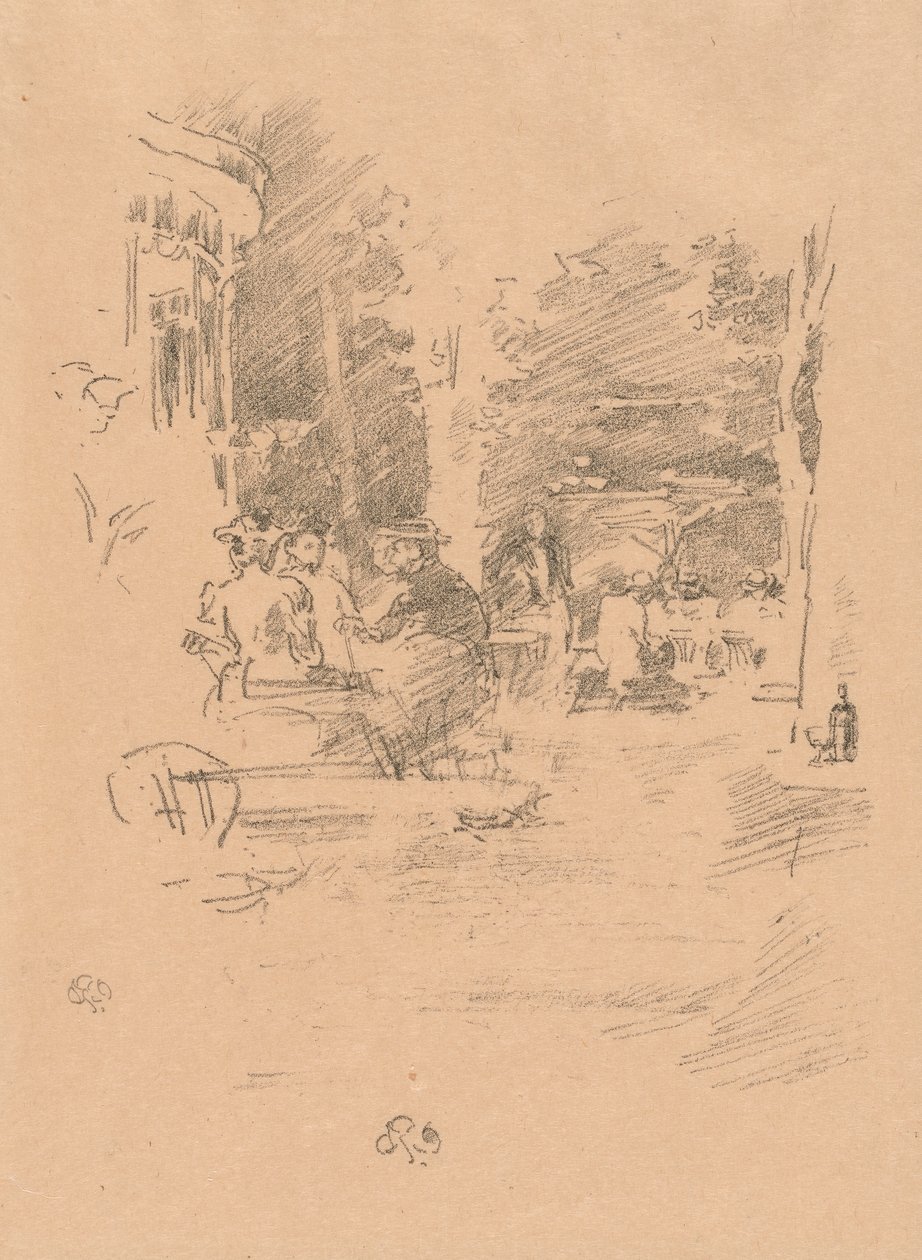 El pequeño café en el bosque de James McNeill Whistler
