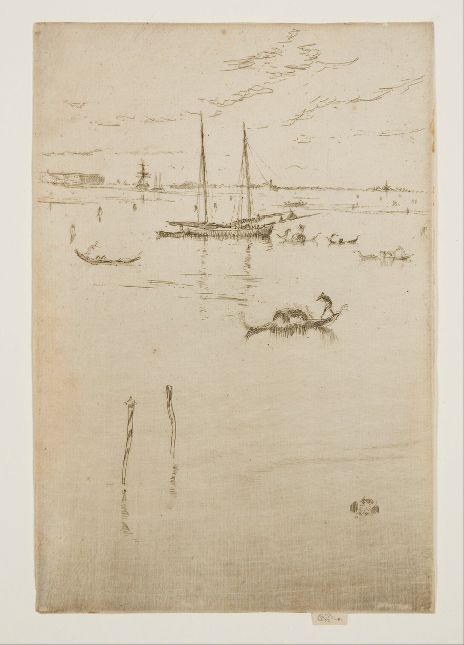 La pequeña laguna, de los Doce grabados, también conocido como el Primer conjunto de Venecia de James McNeill Whistler