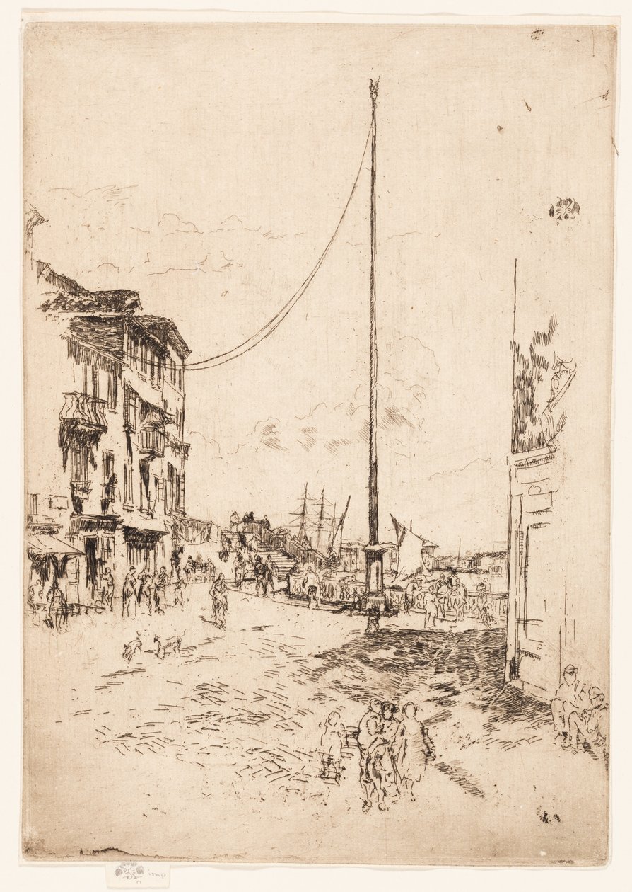 El Pequeño Mástil de James Abbott McNeill Whistler