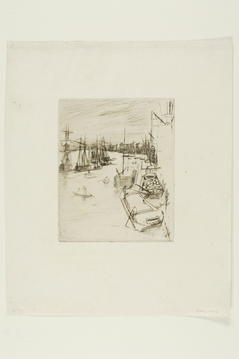 El Pequeño Rotherhithe de James Abbott McNeill Whistler