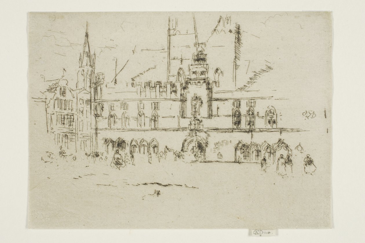 El mercado, Brujas de James Abbott McNeill Whistler