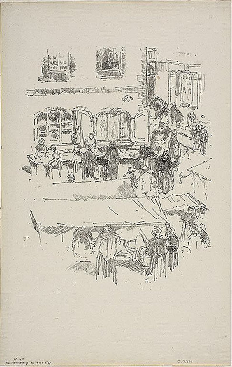 El mercado, Vitré de James Abbott McNeill Whistler