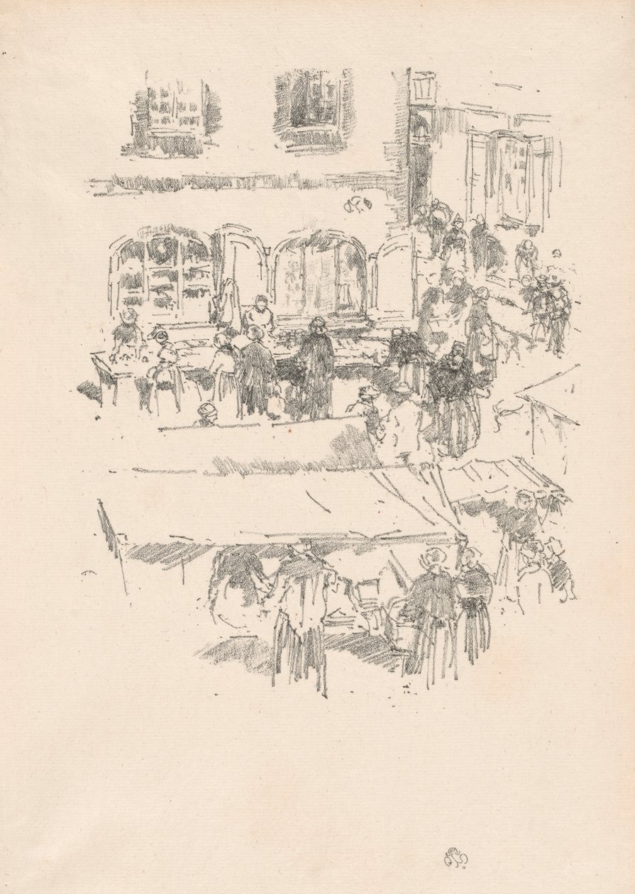 El mercado, Vitré de James McNeill Whistler