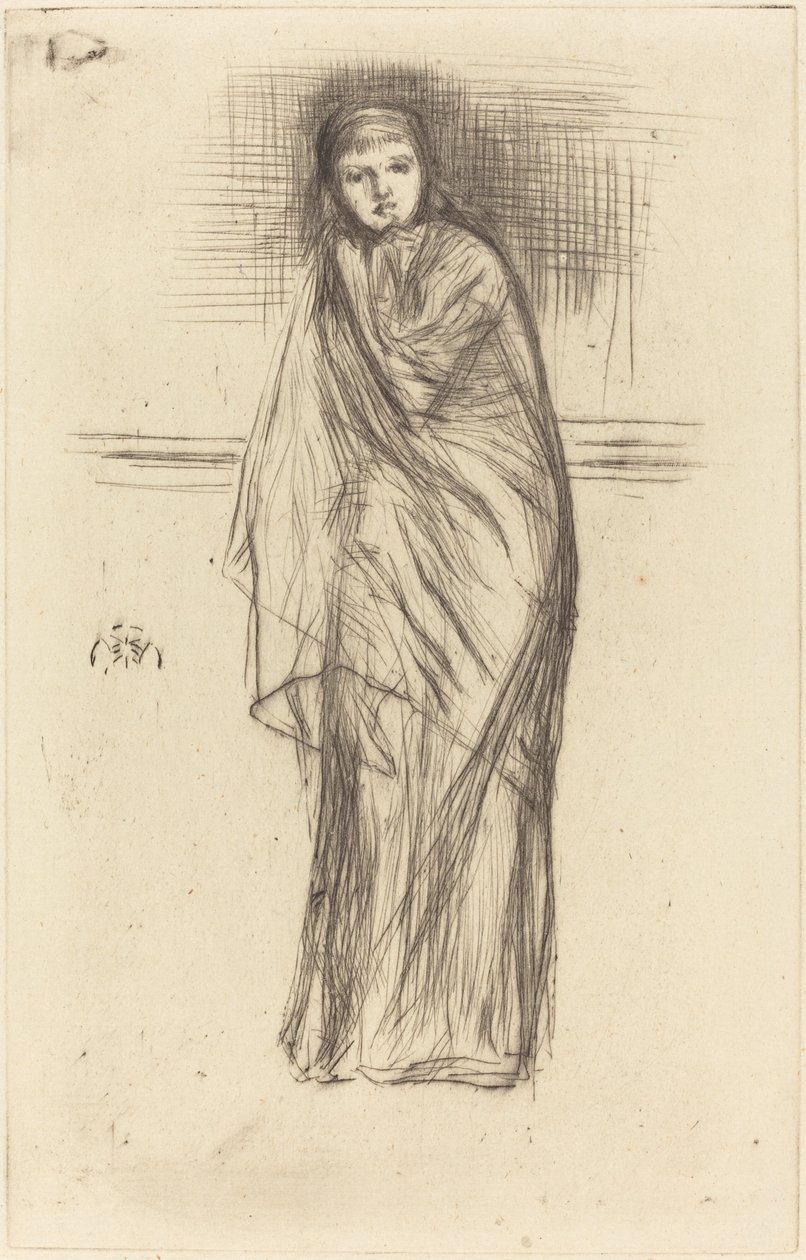 El modelo descansando de James Abbott McNeill Whistler