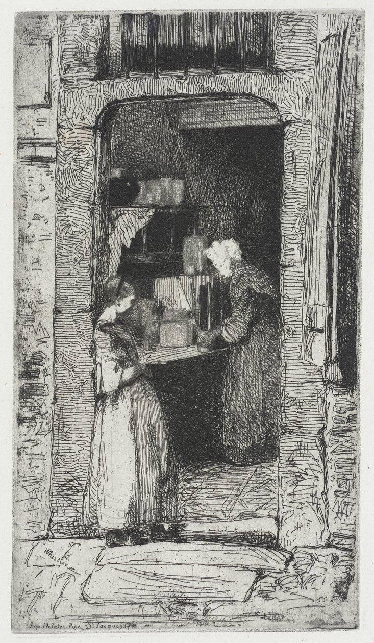 El vendedor de mostaza de James McNeill Whistler