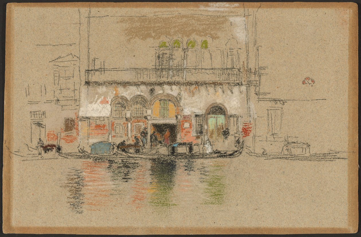 El Palacio; blanco y rosa de James McNeill Whistler