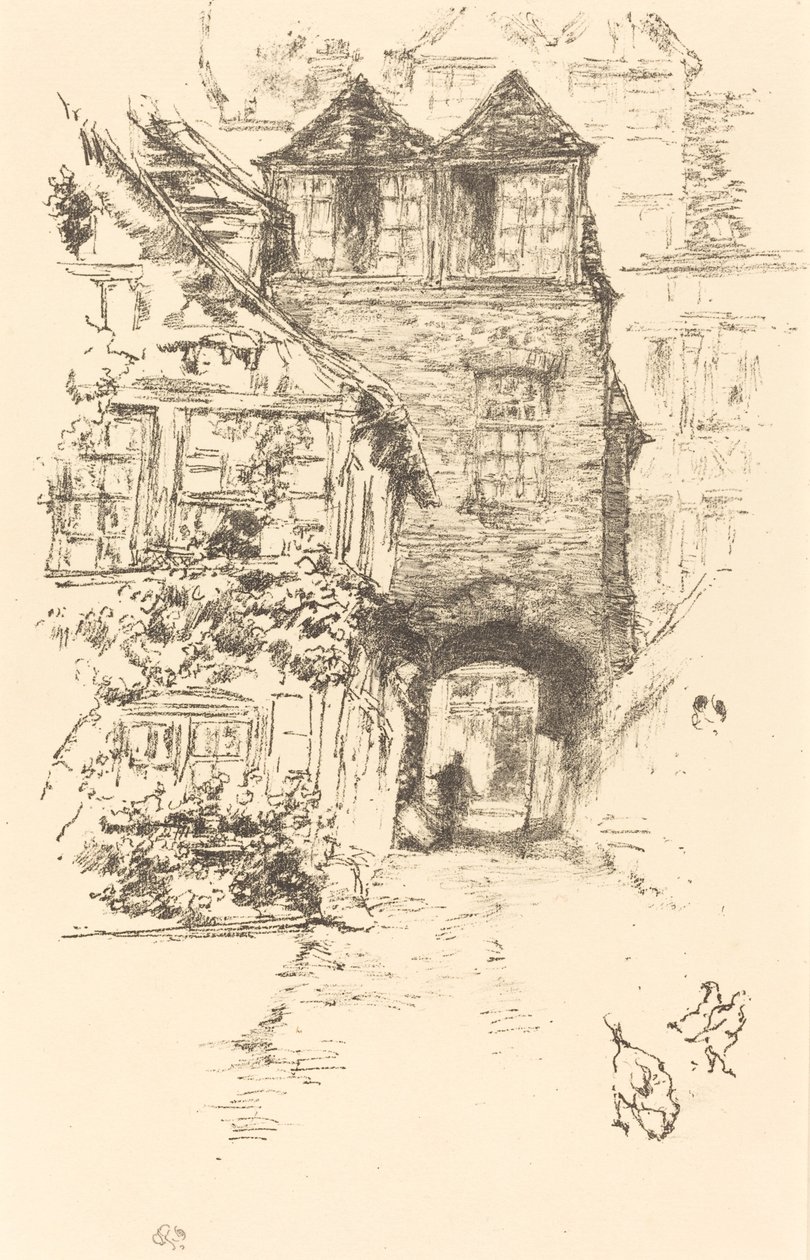 La Casa del Sacerdote, Rouen de James Abbott McNeill Whistler