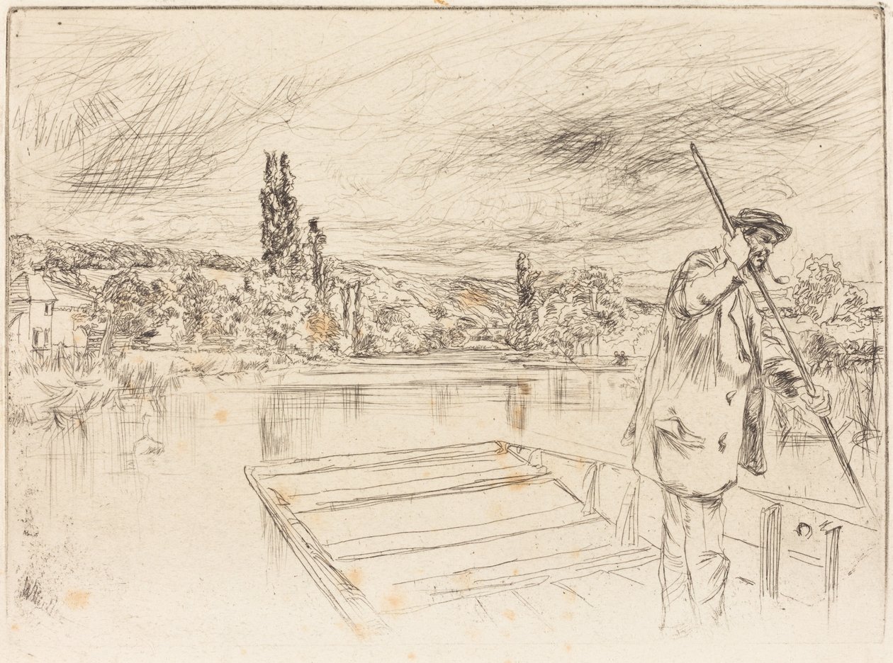 La chalana de James McNeill Whistler