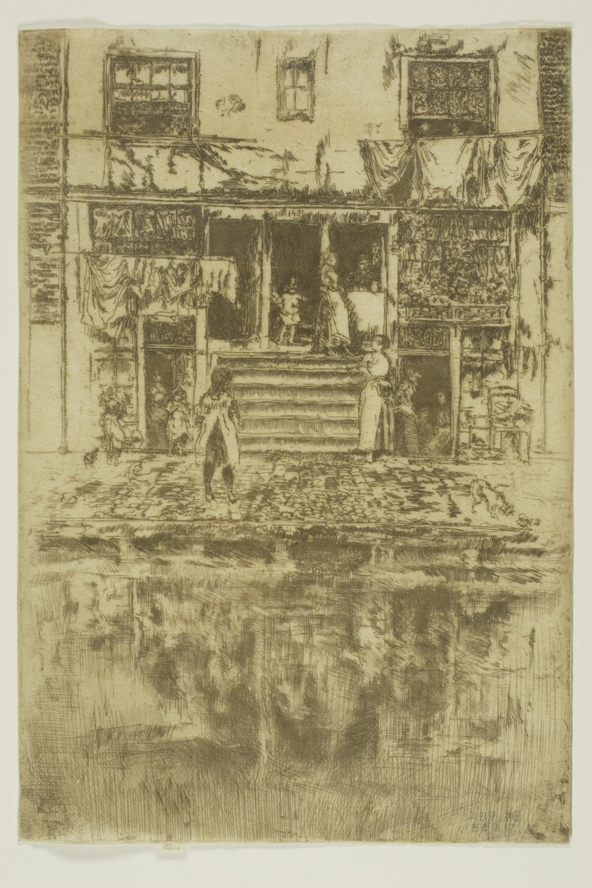 Los escalones, Ámsterdam de James Abbott McNeill Whistler