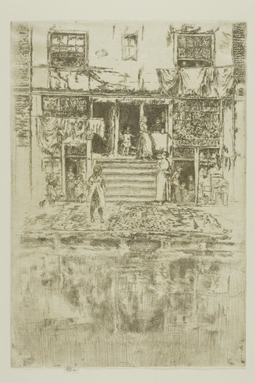 Los escalones, Ámsterdam de James Abbott McNeill Whistler