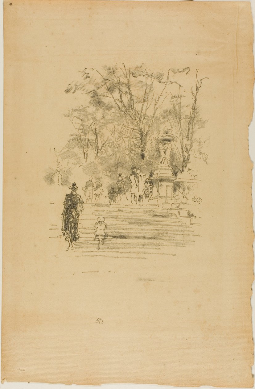 Los escalones, Luxemburgo de James Abbott McNeill Whistler