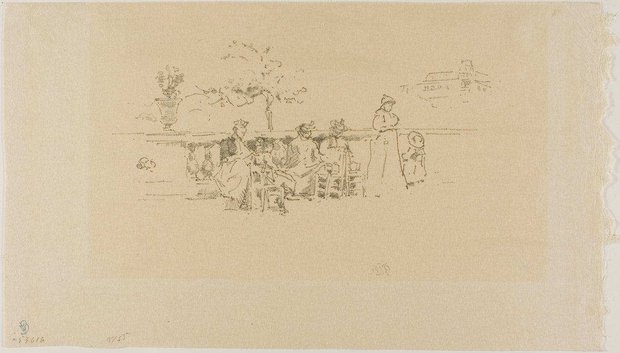 La terraza, Luxemburgo de James Abbott McNeill Whistler