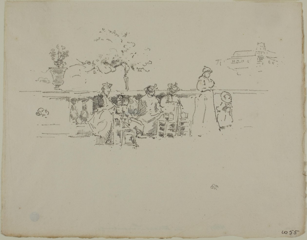 La terraza, Luxemburgo de James Abbott McNeill Whistler