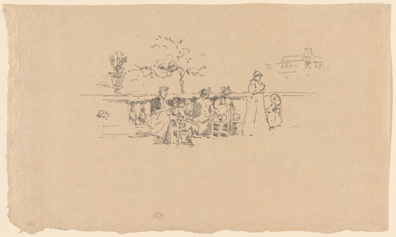 La terraza, Luxemburgo de James Abbott McNeill Whistler