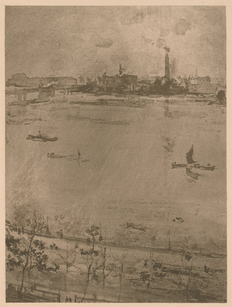 El Támesis de James Abbott McNeill Whistler