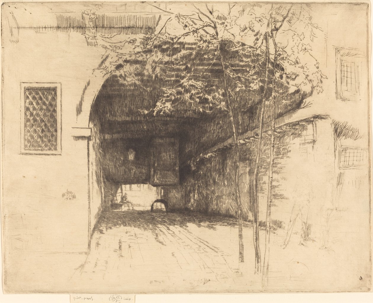 El Traghetto, No.I de James Abbott McNeill Whistler