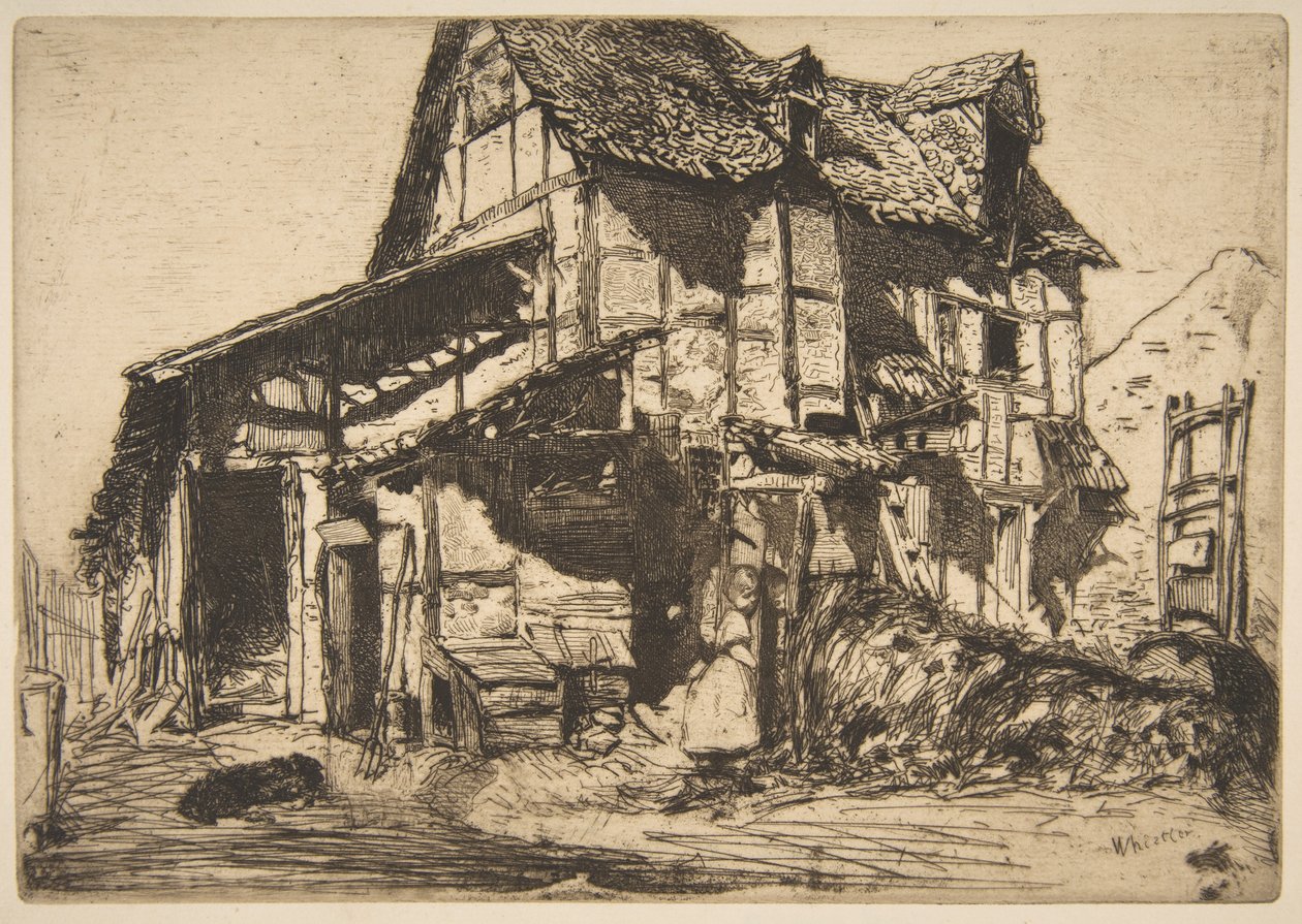 La vivienda de alquiler insegura (La vieja granja) de James McNeill Whistler