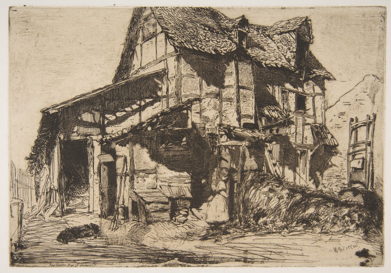 La vivienda de alquiler insegura (La vieja granja) de James McNeill Whistler