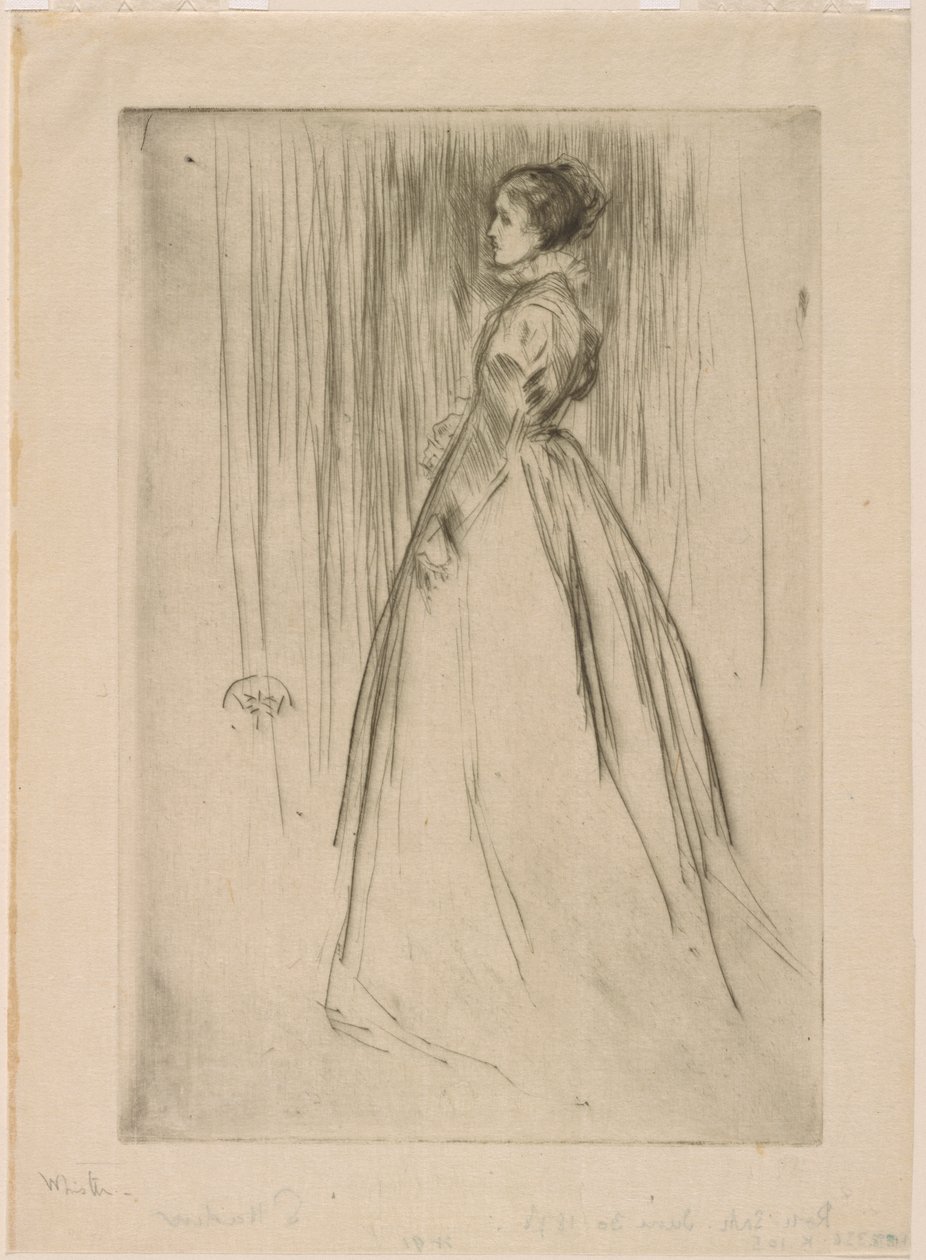El vestido de terciopelo (Sra. Leyland) de James Abbott McNeill Whistler