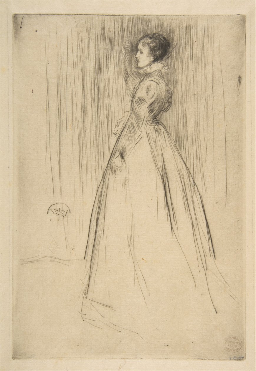 El vestido de terciopelo (Sra. Leyland) de James McNeill Whistler