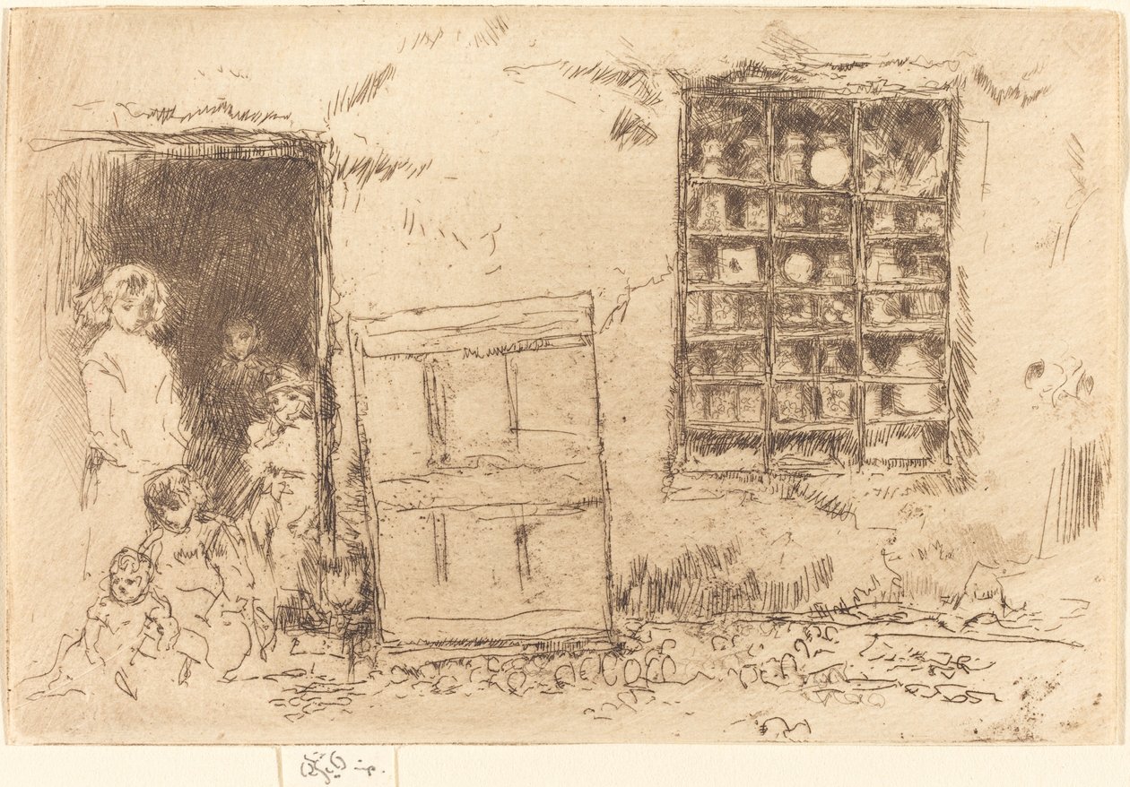 La tienda de dulces del pueblo de James Abbott McNeill Whistler