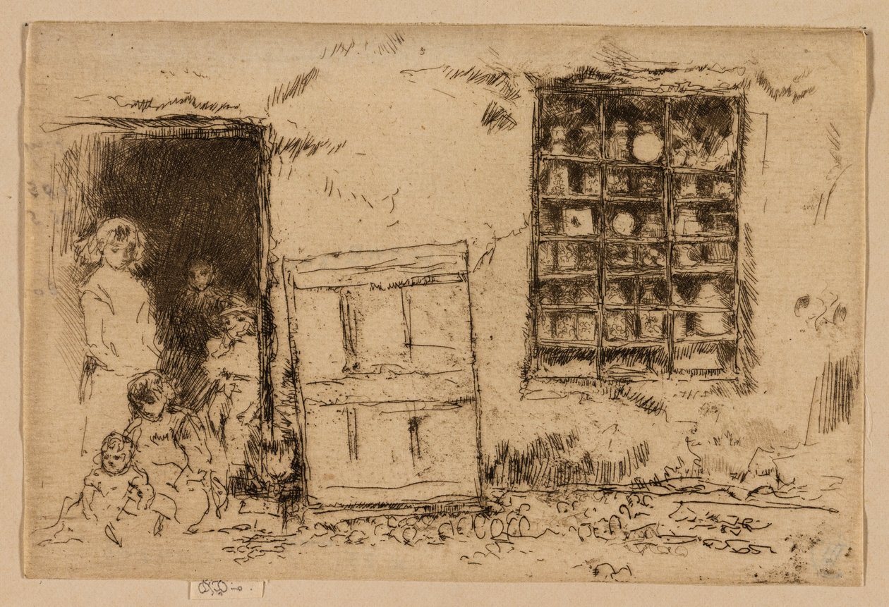 La tienda de dulces del pueblo de James Abbott McNeill Whistler