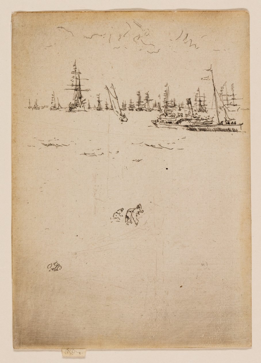 El barco de los visitantes de James McNeill Whistler