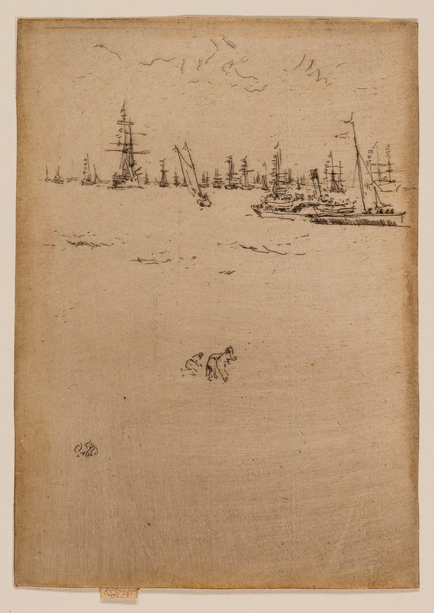 El barco de los visitantes de James McNeill Whistler