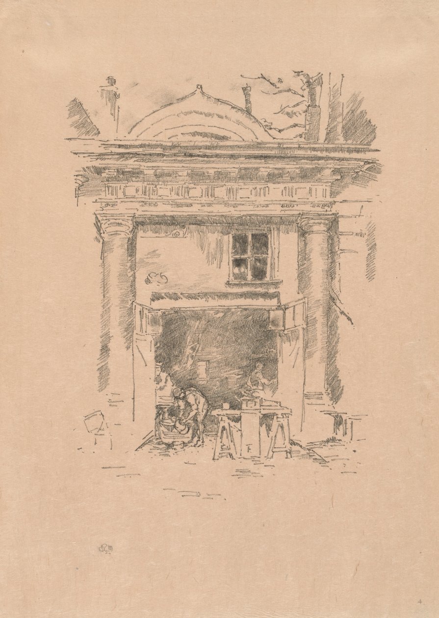 Los herreros, Impasse des Carmélites de James McNeill Whistler