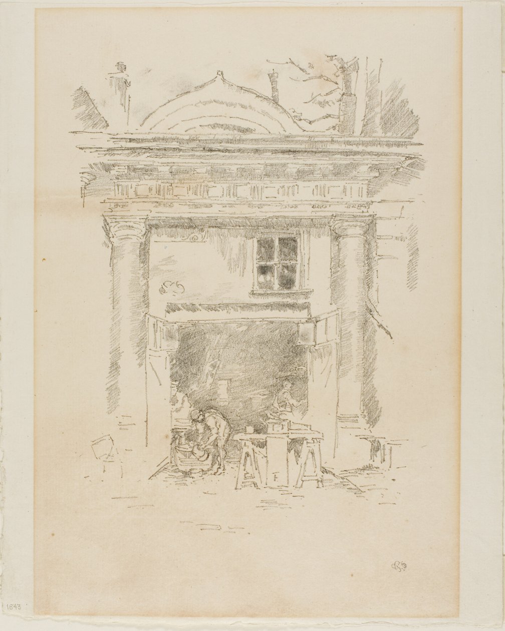 Los herreros, Impasse des Carmélites de James Abbott McNeill Whistler
