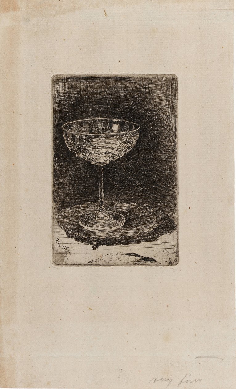 La copa de vino de James Abbott McNeill Whistler