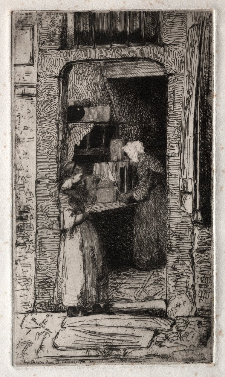 Doce grabados del natural:  La Marchande de Moutarde de James McNeill Whistler