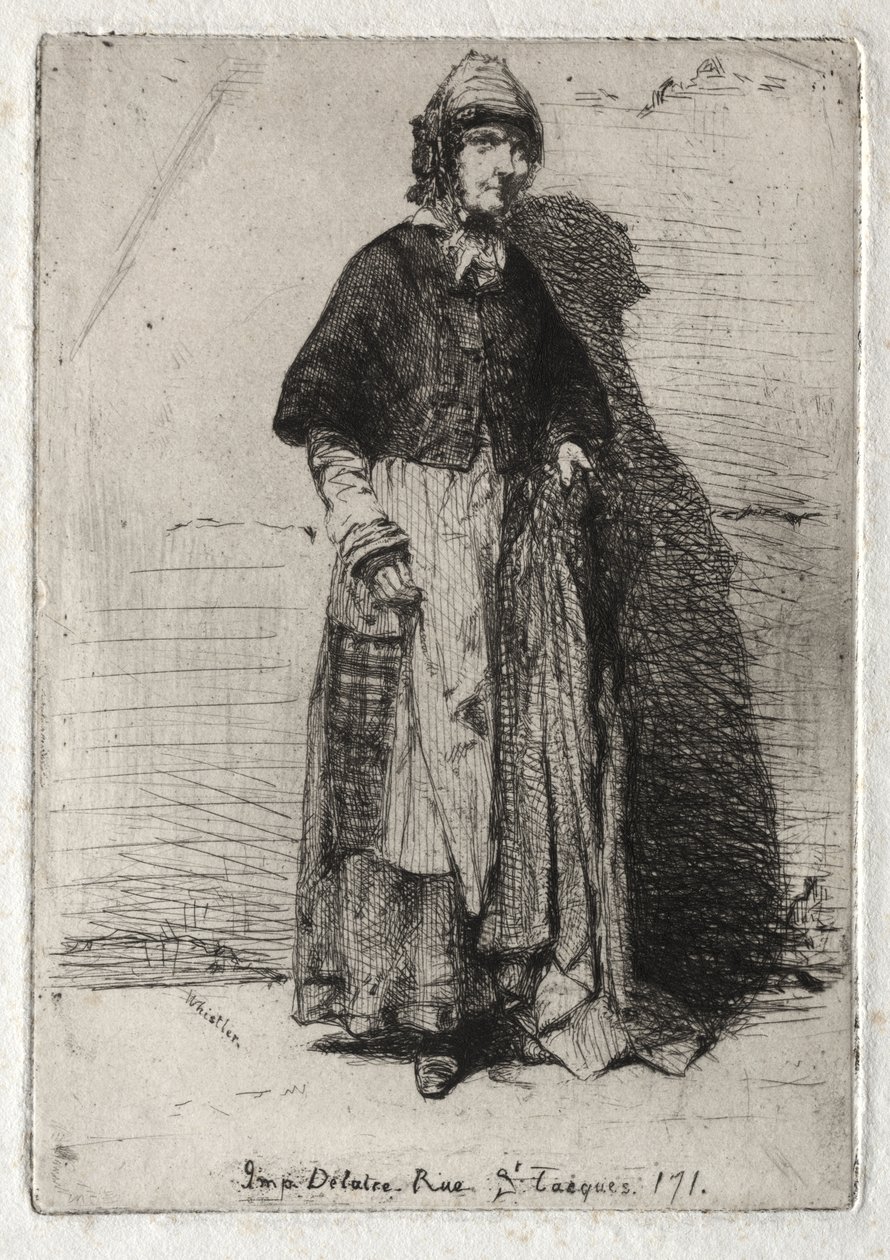 Doce grabados de la naturaleza: La Mère Gérard de James McNeill Whistler