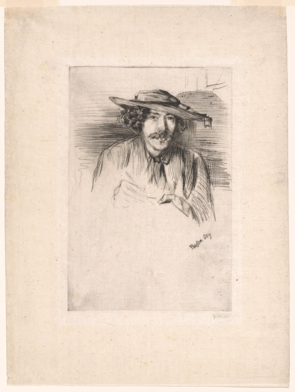 Whistler con sombrero de James Abbott McNeill Whistler