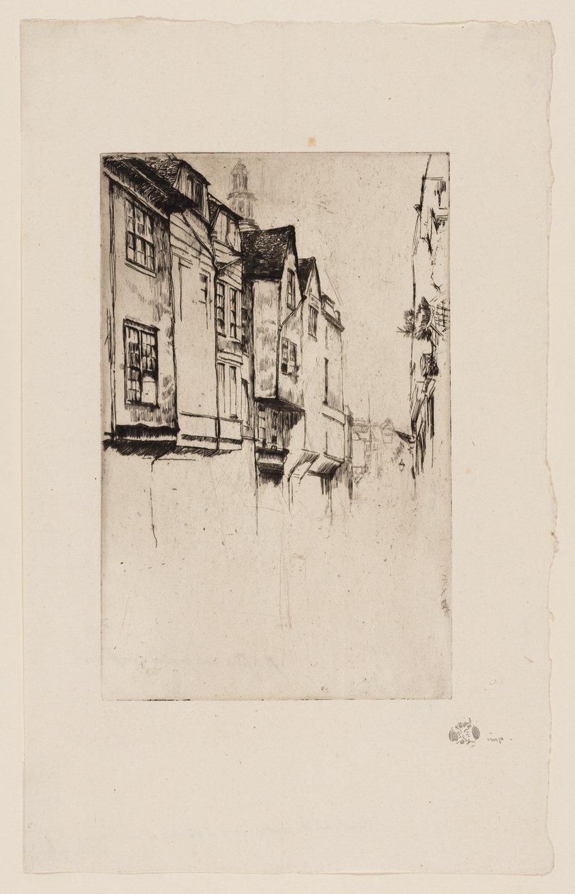 Wych Street, Londres de James Abbott McNeill Whistler