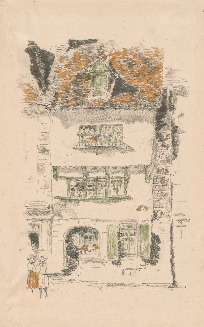 Casa amarilla, Lannion de James Abbott McNeill Whistler
