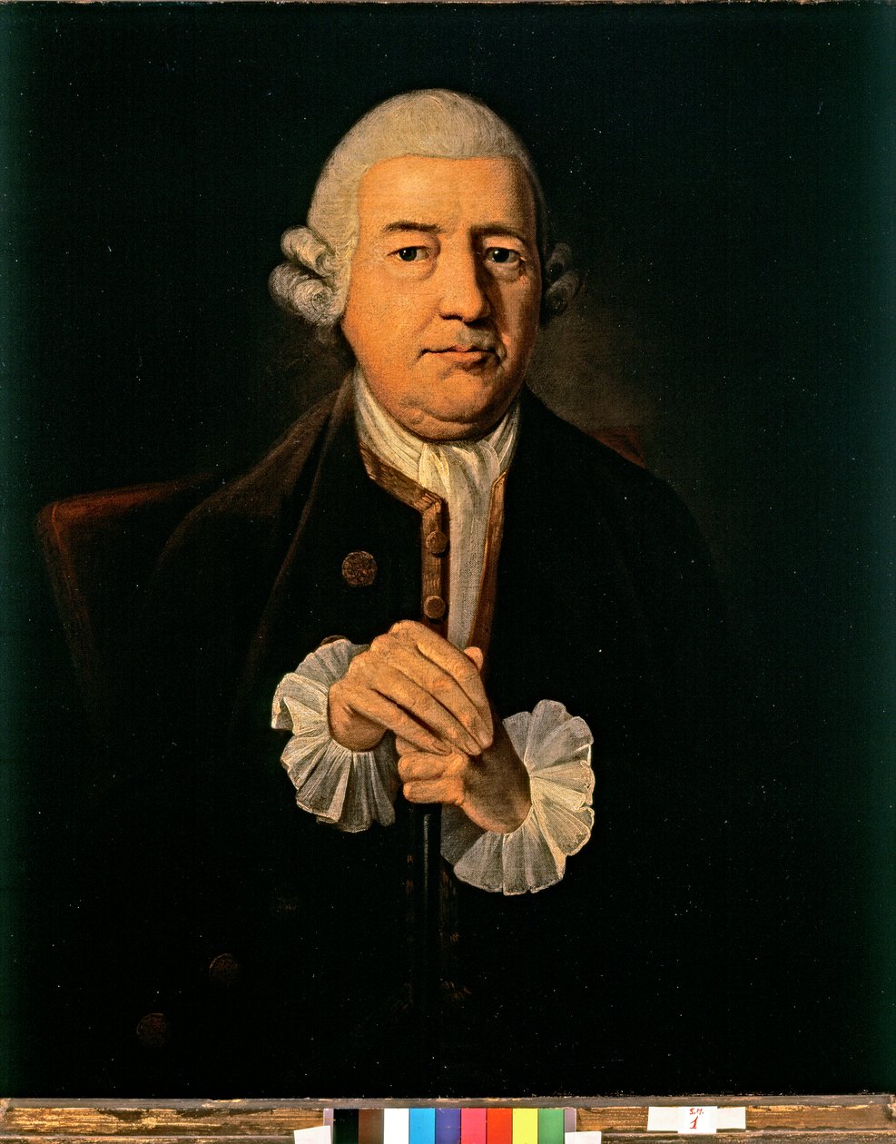 Retrato de John Baskerville (óleo sobre lienzo) de James Millar