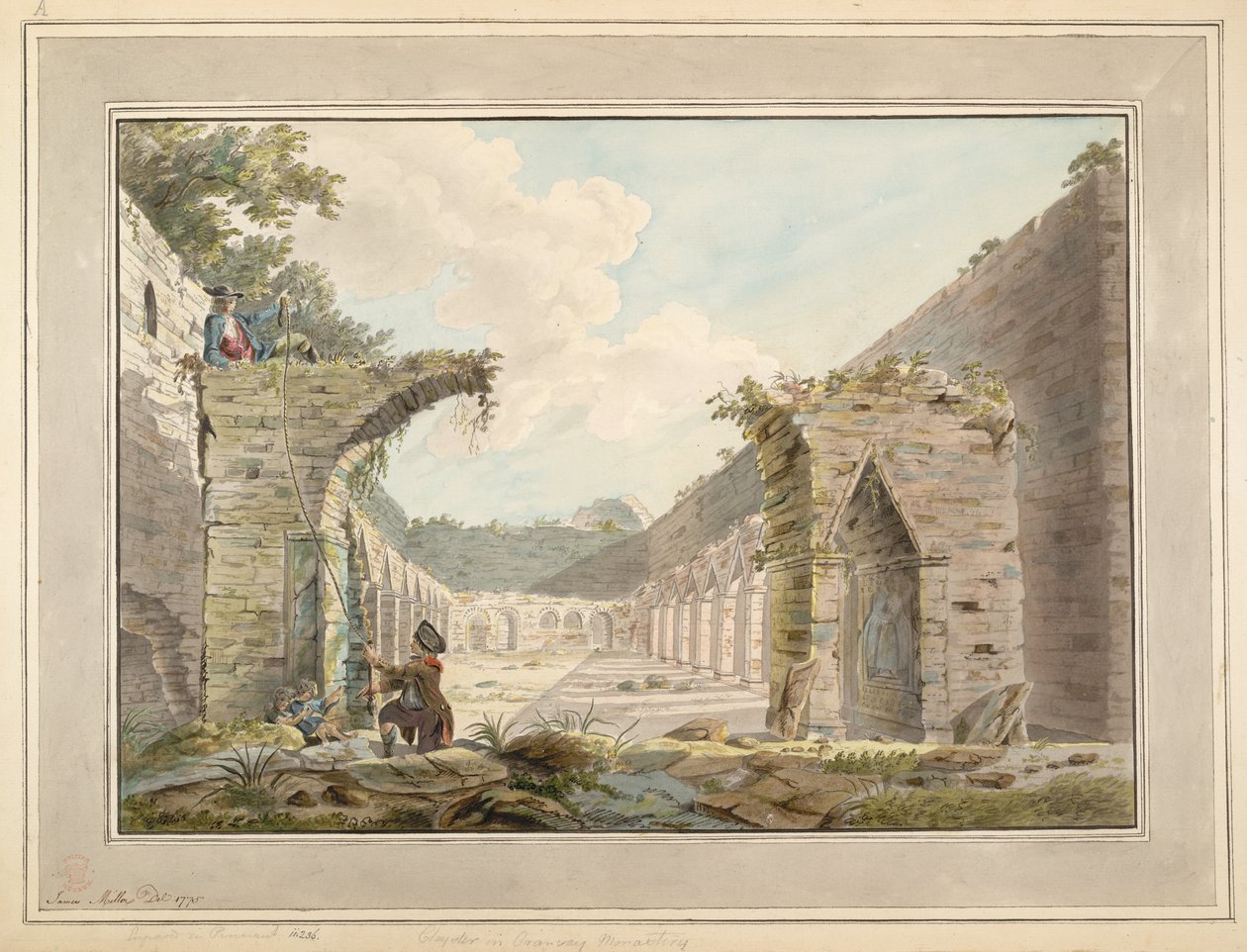 Claustro en Monasterio de Oronsay de James Miller