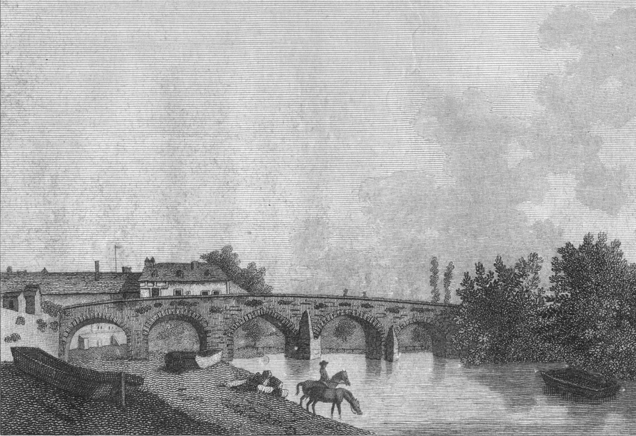 Puente de Maidstone, Kent. Pl. 2, 1787 de James Newton