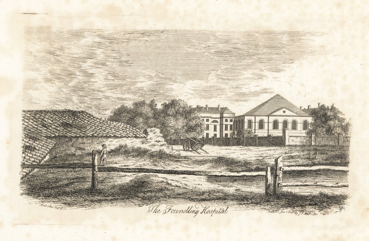 The Foundling Hospital, Bloomsbury, Londres de James Peller Malcolm