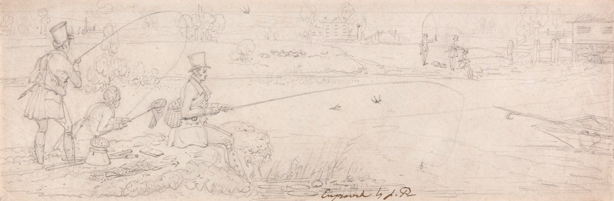 Pesca cerca de Totten Mill de James Pollard