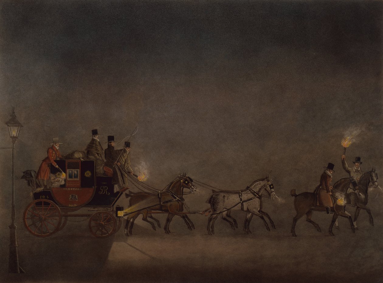 Diligencia en la niebla de James Pollard