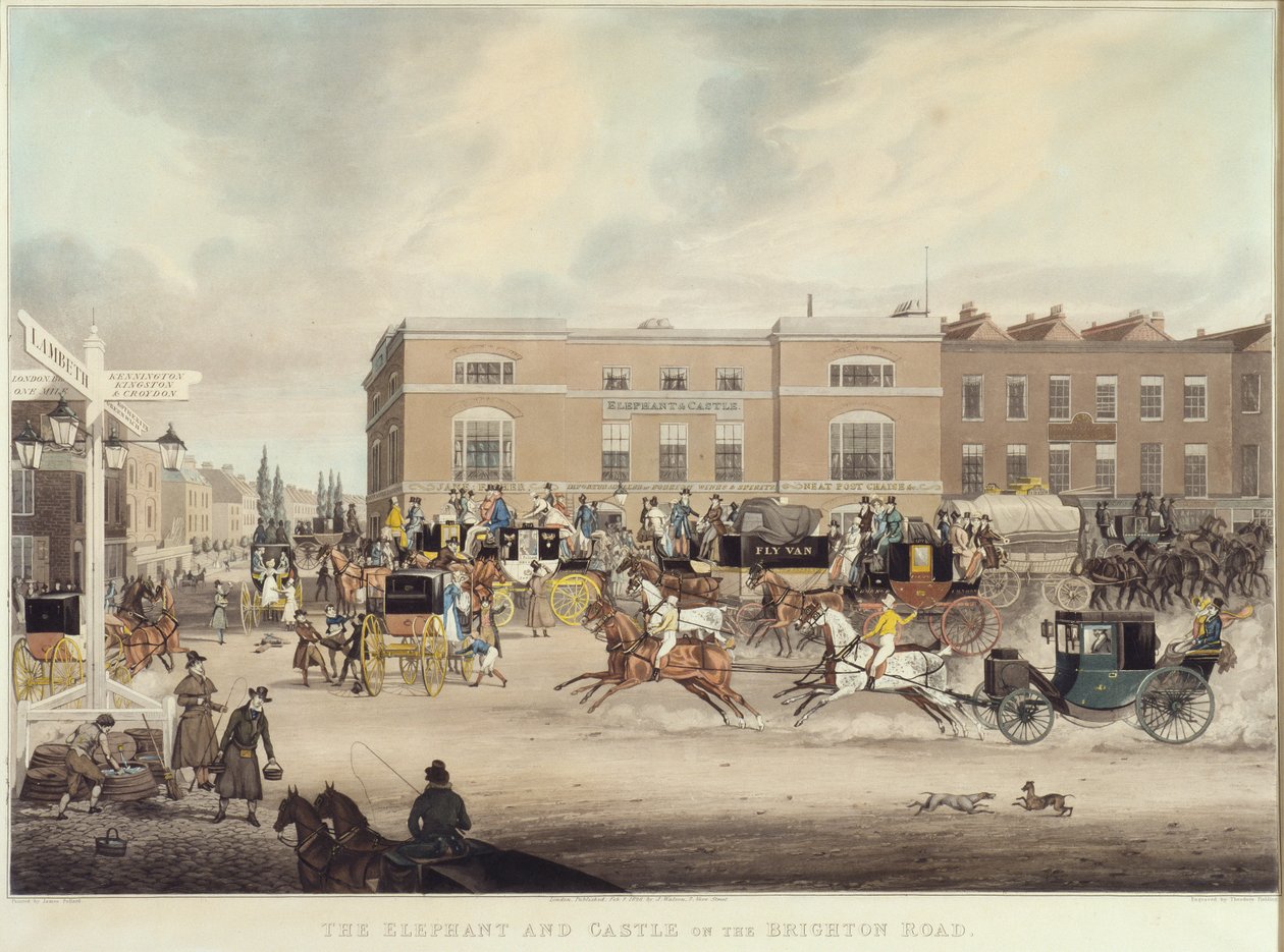 El Elefante y el Castillo en el Camino de Brighton de James Pollard