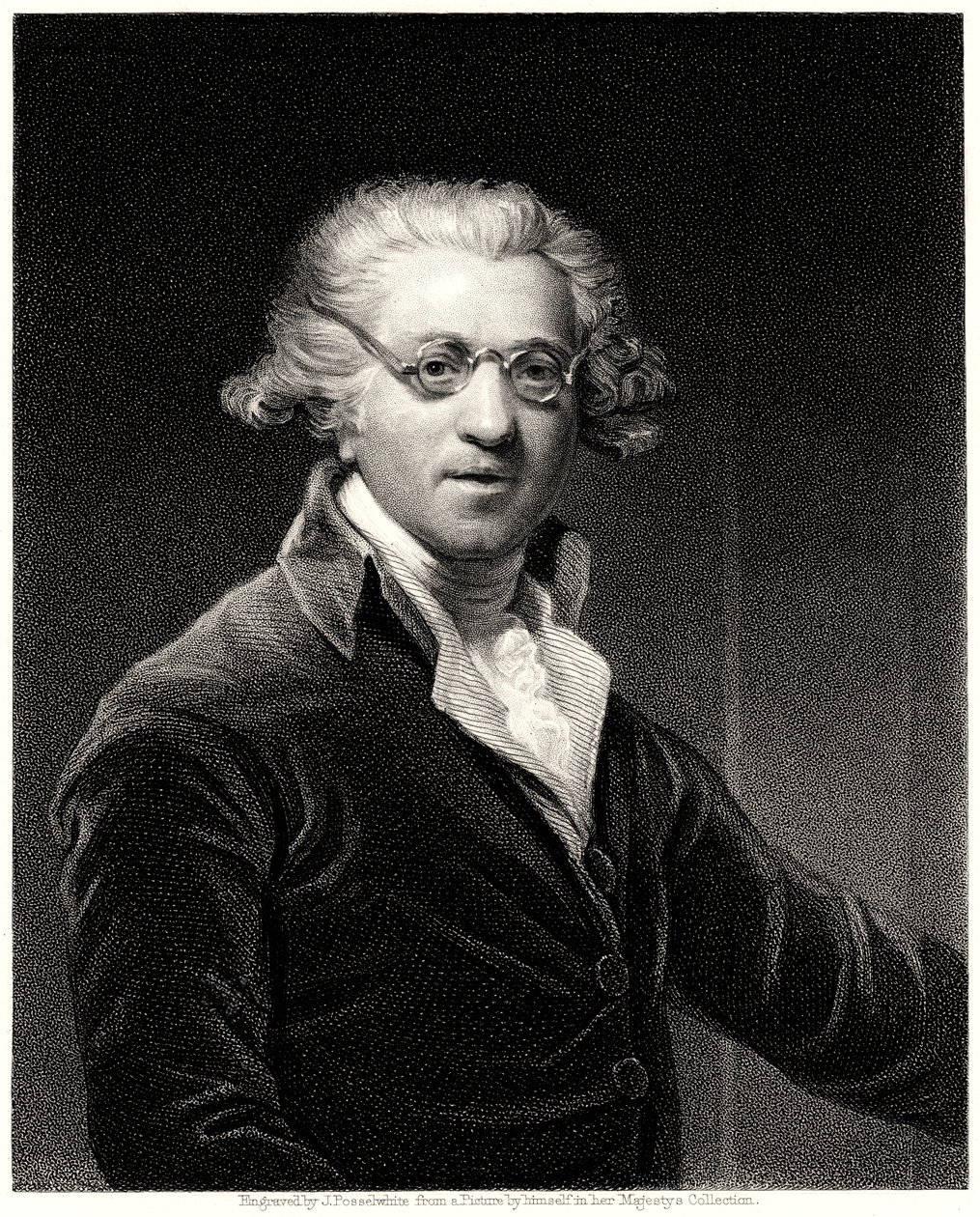 Sir Joshua Reynolds, siglo XIX de James Posselwhite