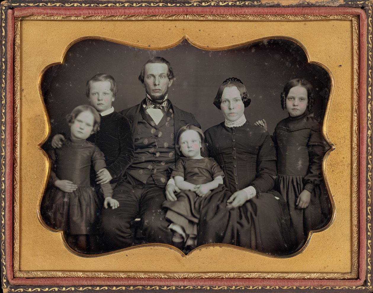 Retrato de familia,c. 1848 (foto) de James Presley Ball
