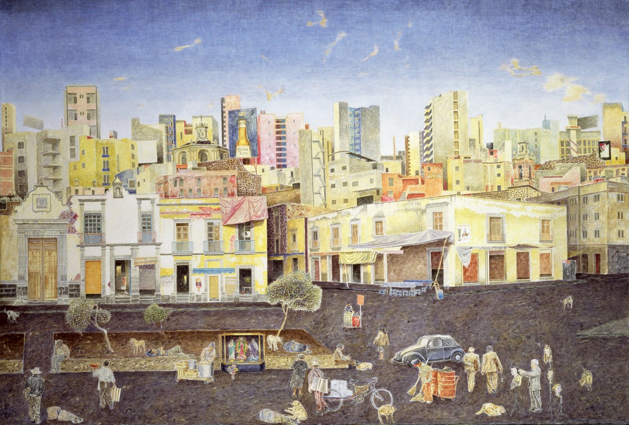 Peluquero en la Plaza Roldán, 2001 de James Reeve
