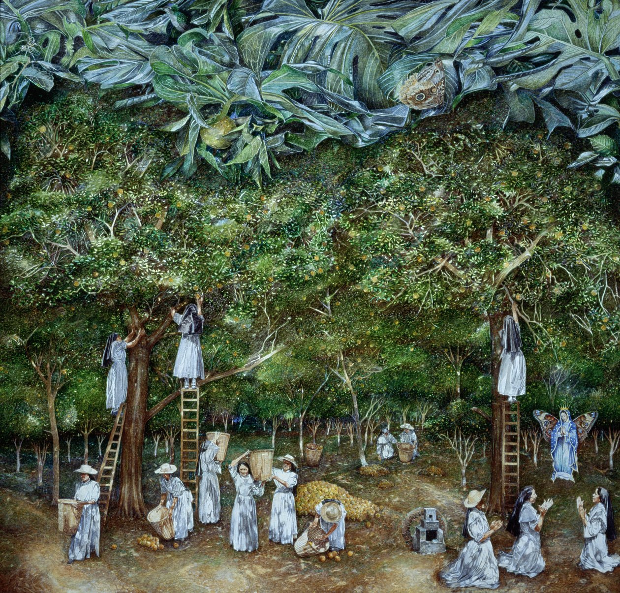 Visión Milagrosa de la Virgen en el Huerto de Naranjos, 1996 de James Reeve