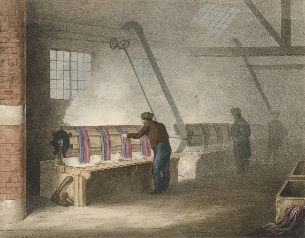 Teñido, Progreso del algodón No. 11, pub. 1840 de James Richard Barfoot