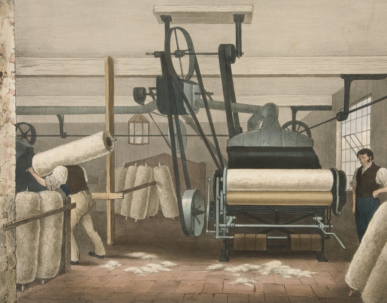 Marco de lap, Progreso del algodón No. 3, pub. 1840 de James Richard Barfoot