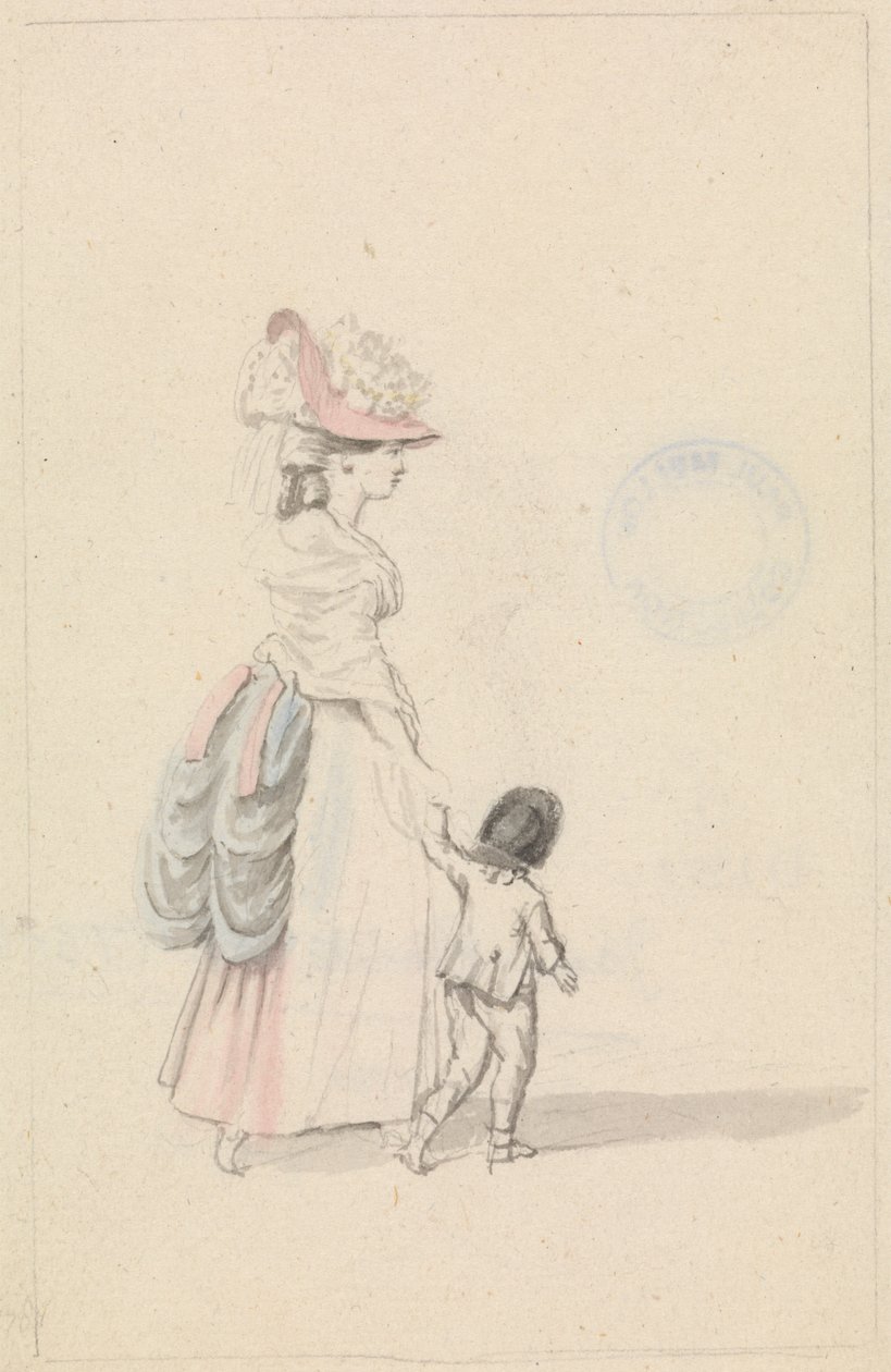 Mujer y niño de James Roberts
